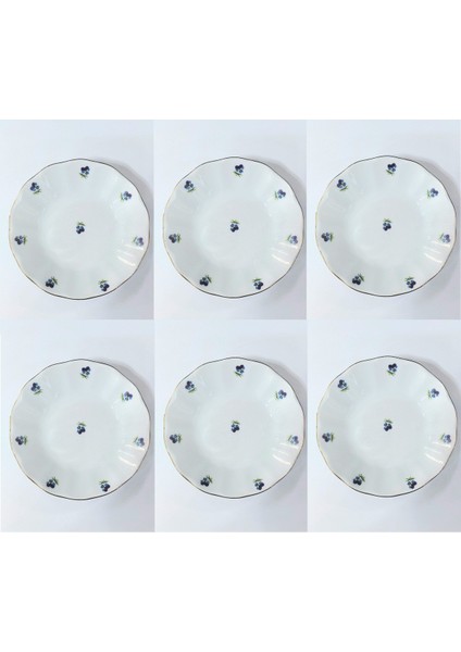 Porselen Mavi Hercai 12LI Çay Tabağı modelleri