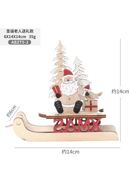Noel Kızağı Geyiği Ahşap Tasarım Noel Dekorasyonu (Yurt Dışından) fiyatları