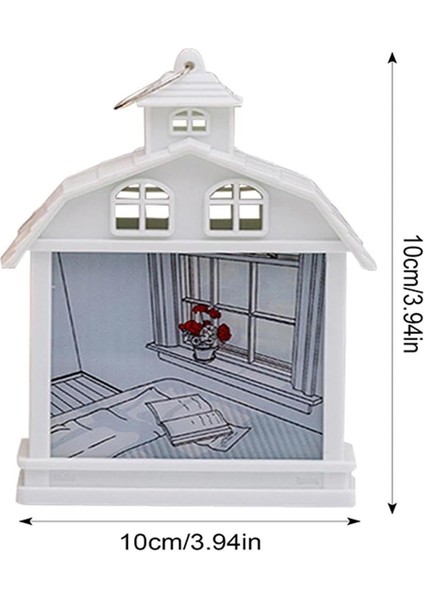 Sokak Manzaralı Dekoratif Işıklı LED Gece Lambası Beyaz modelleri