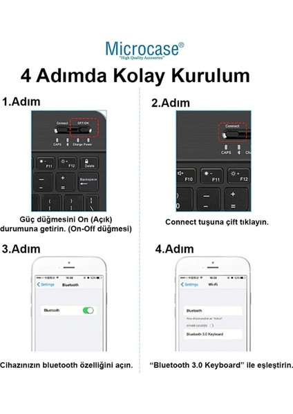 Huawei Matepad Air 2025 Türkçe Bluetooth Klavye +Mouse+ Standı-Mavi AL4384 indirimleri