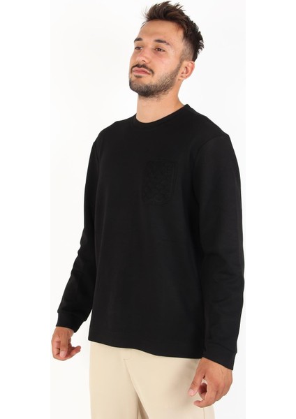 4420 Osho Sol Göğsü Desenli O Yaka Uzun Kol fiyatları