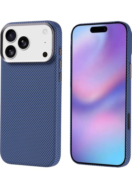 iPhone 17 Pro Max Kılıf M-Safe Şarj Özellikli Karbon Fiber Görünümlü Ata Nekst Kapak - Gold fiyatları