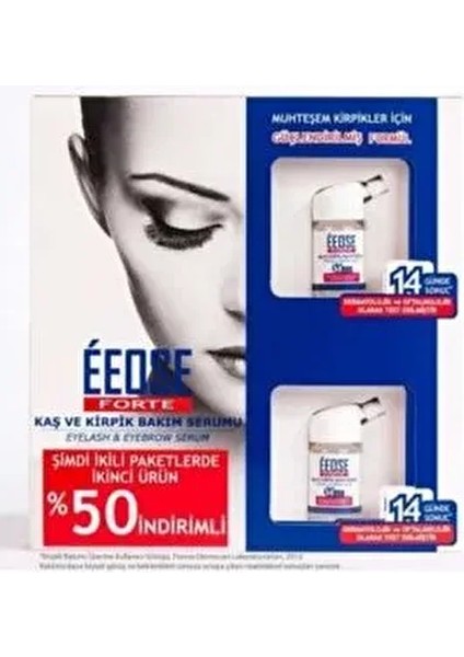 Forte Kaş ve Kirpik Bakım Serumu İkili Paket 2×10 ml Hızlı Etki ve Besleyici Formül fiyatları