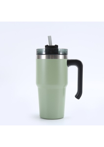 Saplı ve Pipetli Düz Tabanlı Bardak Yalıtımlı Paslanmaz Çelik Bardak Bpa Içermez (Yurt Dışından)