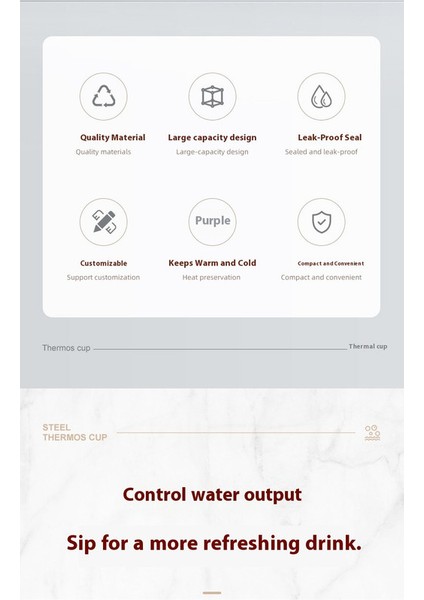 Hand Leak-Proof Sızdırmaz Çelik Termos 720 ml (Yurt Dışından) fiyatları