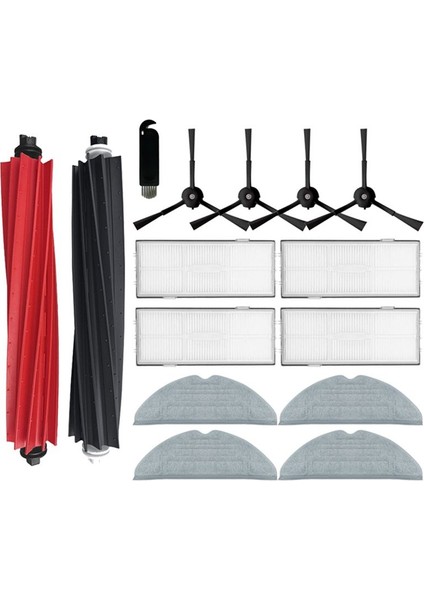 Roborock S8 Pro Ultra S8+ Yedek Parça Aksesuarları Ana Yan Fırça Hepa Filtre Temizlik Yuvarlanma Fırçası (Yurt Dışından)