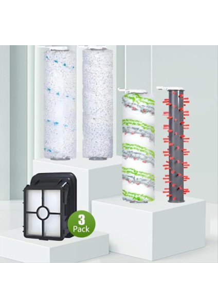 7pcs Silindir Fırçaları ve Bissell Crosswave Için Filtre Değiştirme 2554 2554A Vakum Süpürme Robot Aksesuarları (Yurt Dışından) fiyatları