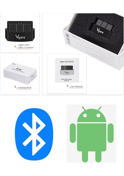 Icar 3 Bluetooth Arıza Tespit Cihazı Torque Pro Dtcfix DDT4All fırsatları