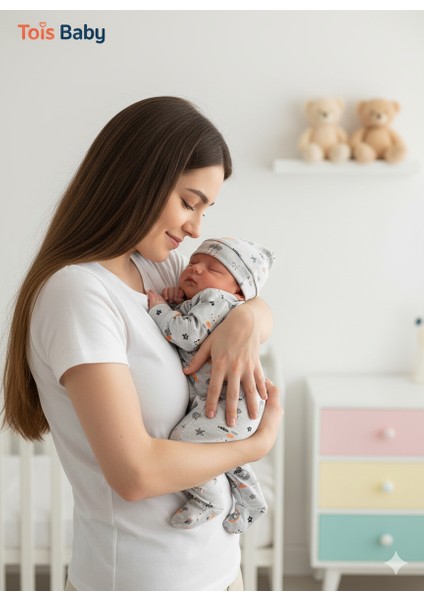 Desenli Patikli Organik Hastahane Çıkışı Bebek Takımı 0-3 Ay fiyatları