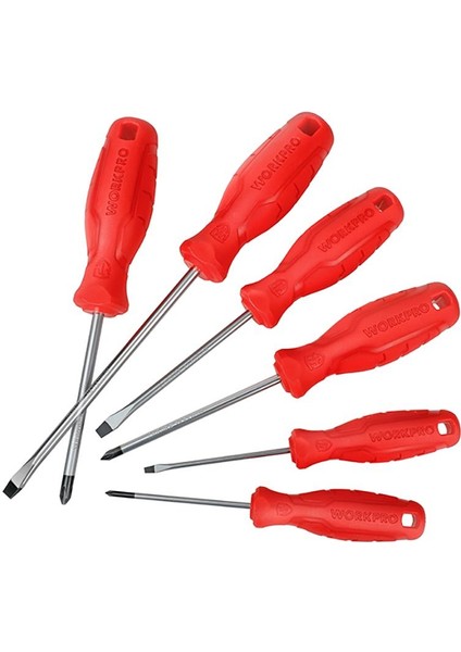 WP200501 6 Parça Cr-V Manyetik Profesyonel Tornavida Seti