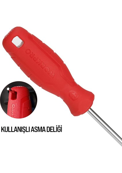 WP200501 6 Parça Cr-V Manyetik Profesyonel Tornavida Seti modelleri