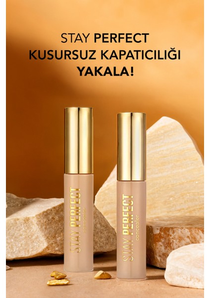 Stay Perfect Yüksek Pigmentli & Yarı Mat Bitişli Likit Kapatıcı (001 Fair) 8682536085441 fiyatları