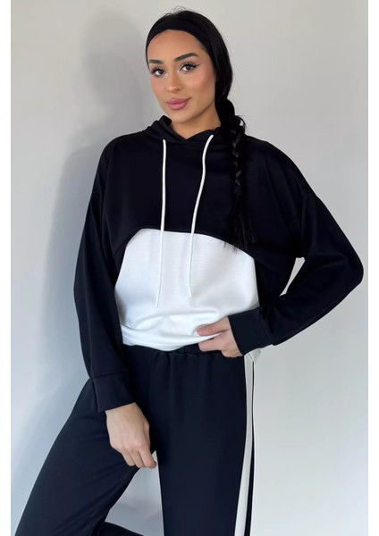 Kadın Alt Eşofman Likralı Atlet Sweat Üçlü Eşofman Takımı P-00018929