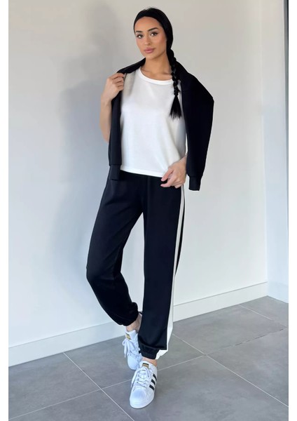 Kadın Alt Eşofman Likralı Atlet Sweat Üçlü Eşofman Takımı P-00018929 indirimleri