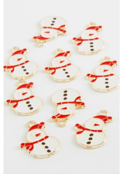 Kardan Adam Yılbaşı Mineli Kolye Ucu 1 Adet