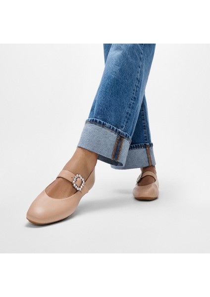 Kadın Babet E3J-B41/001 Fitflop Delıcato Crystal-Buckle Leather Mary Janes fiyatları