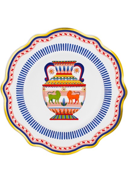 Dolce Vita Vazo Desenli Tatlı tabağı 21 cm