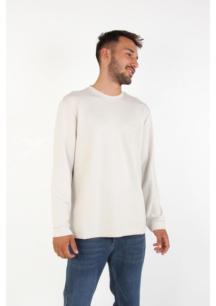 4420 Osho Sol Göğsü Desenli O Yaka Uzun Kol fiyatları