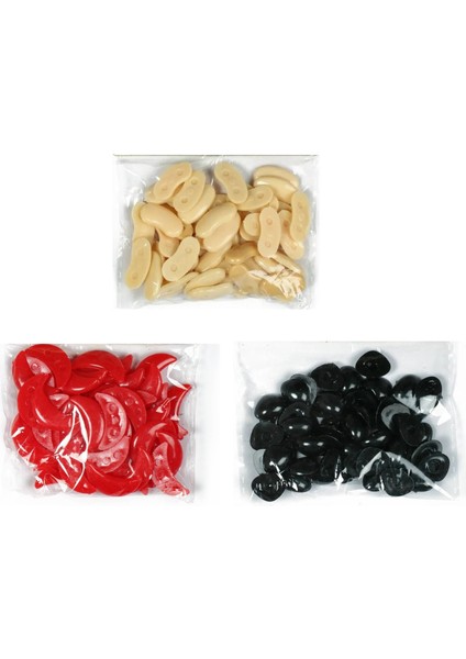 Plastik Kulak - Burun - Ağız Seti [ Etkinlik Metaryeli ] ( 50’şer Adet)