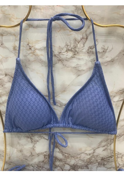 Kadın Üçgen Bikini Takım Likralı Esnek Yandan Boyundan Bağlamalı Şık Ipli fiyatları