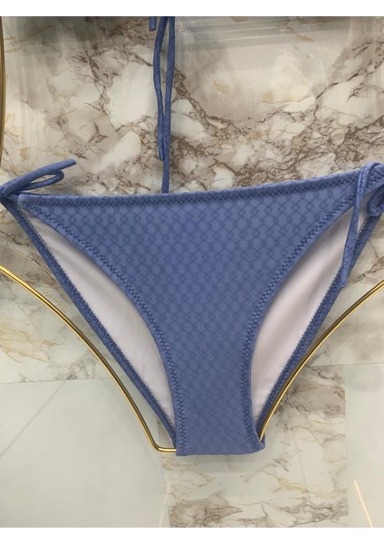 Kadın Üçgen Bikini Takım Likralı Esnek Yandan Boyundan Bağlamalı Şık Ipli modelleri