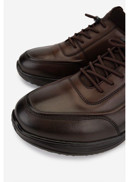 Erkek Hakiki Deri Kahverengi Sneakers & Spor Ayakkabı 298 2625-7102 Erk Ayk SK25-26 Kahve Slvr Alkl modelleri