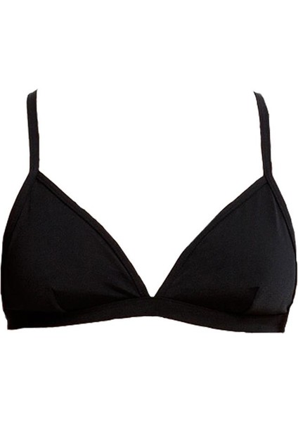 Still Black Kadın Bikini Üst – Tri Top Model, Tek Üst Parça, Klora Dayanıklı