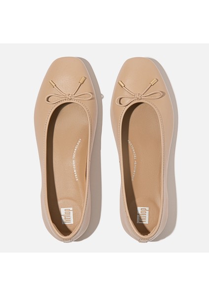 Kadın Babet HX8-288/A69/B41 Fitflop Delıcato Bow Soft Leather Ballet Flats fırsatları