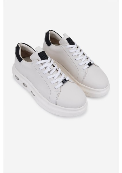 Erkek Hakiki Deri Kırık Beyaz Sneakers & Spor Ayakkabı 298 3194-7585 Erk Ayk SK25-26 Off Whıte Nappa fiyatları