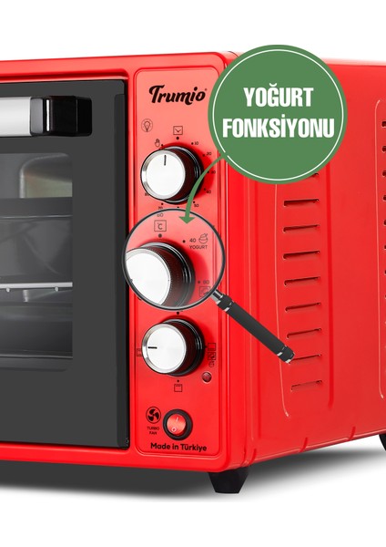 Elektrikli Fırın, Turbo Fan + Lamba, Yoğurt Mayalama indirimleri