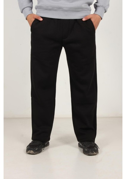 8040 Şardonlu Üç Iplik Baggy Pantolon