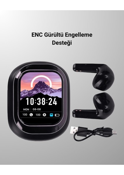 Techmrt Şık, Akıllı ve Güçlü: LED Ekranlı Kablosuz Kulaklık Seti indirimleri