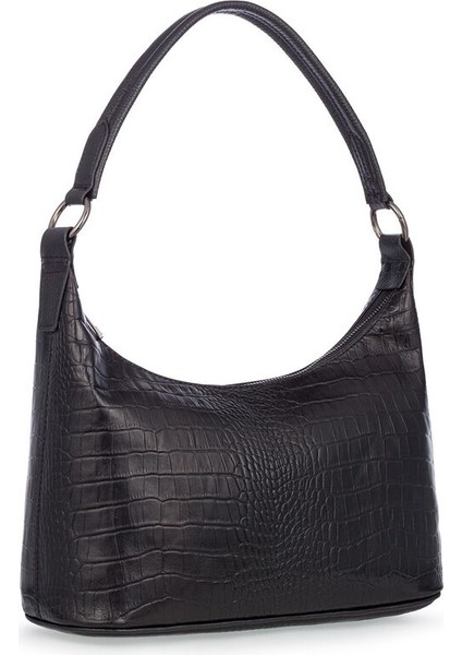 Kroko Siyah Kadın Omuz Çantası Blm 8107-KR fiyatları