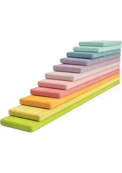 Waldorf 11LI Ahşap Düz Blok Oyuncak