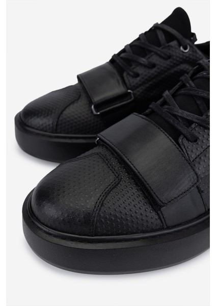 Erkek Hakiki Deri Siyah Sneakers & Spor Ayakkabı 352 23106 Erk Ayk SK25-26 Siyah Bnckl modelleri