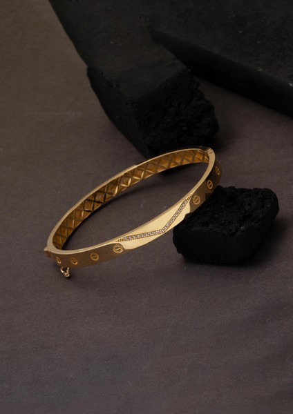 Kartiyer 14 Ayar Altın Kelepçe Bilezik modelleri