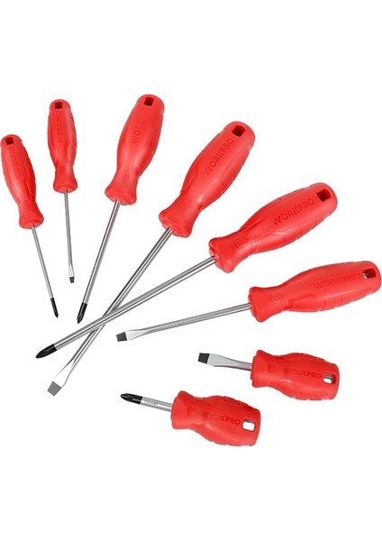 WP200502 8 Parça Cr-V Manyetik Profesyonel Tornavida Seti