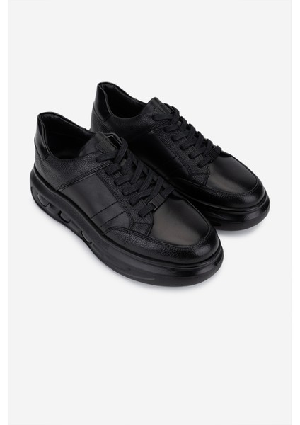 Erkek Hakiki Deri Siyah Sneakers & Spor Ayakkabı 298 3192-7585 Erk Ayk SK25-26 Sıyah fiyatları