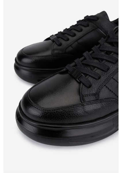Erkek Hakiki Deri Siyah Sneakers & Spor Ayakkabı 298 3192-7585 Erk Ayk SK25-26 Sıyah modelleri