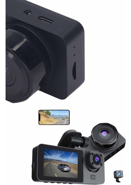 Techmrt Dvr Araç Içi Kamera Hareket Algılayabilen 1080P Carplay Video Kaydedici fiyatları