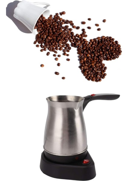 Techmrt Paslanmaz Çelik Türk Kahvesi Makinesi 6 Fincan Kpasiteli Elektrikli Cezve fırsatları