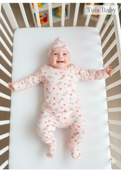 Desenli Patikli Organik Hastahane Çıkışı Bebek Takımı 0-3 Ay fiyatları