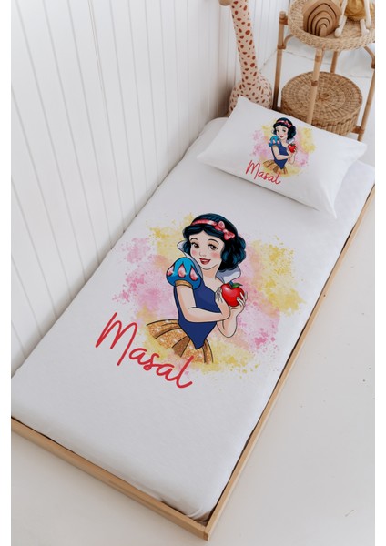 Isme Özel %100 Pamuk Bebek ve Çocuk Tek Kişilik 165 x 225 cm Pike Takımı-Pamuk Prenses