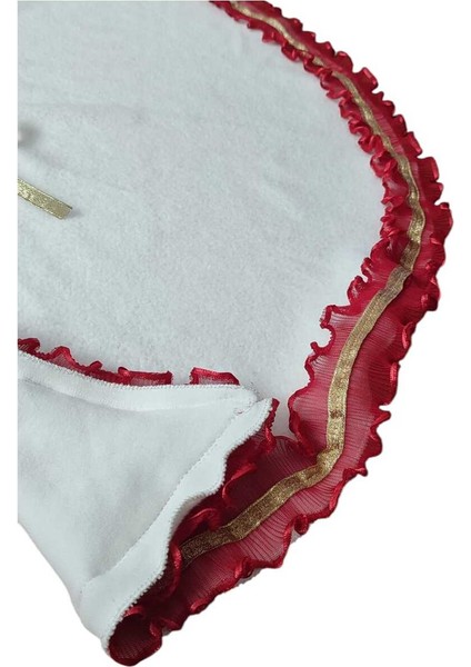 Yılbaşı Çam Ağacı Altı Örtüsü, Çam Ağacı Ayak Halısı Örtüsü, Beyaz Renk, Peluş, 85 cm fiyatları