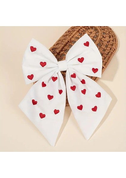 Mini Kalp Fiyon Çocuk ve Kadın Saç Tokası