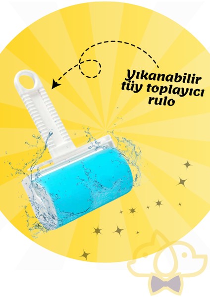 Yıkanabilir Pratik Tüy ve Toz Toplama Rulosu Kedi Köpek Hayvan Tüyü Temizleme Aparatı fiyatları