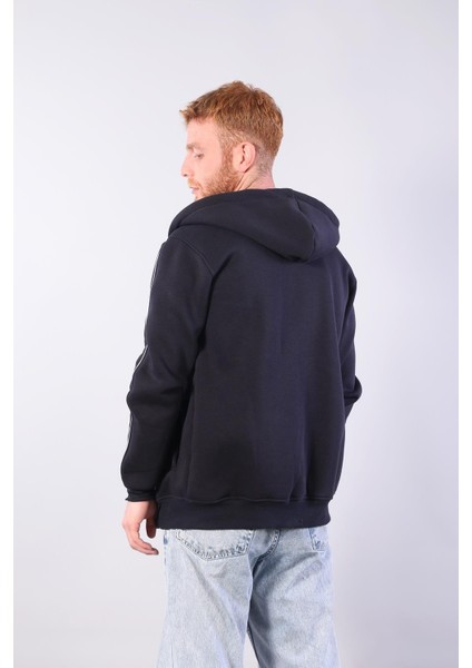 8625 Overdose Nakışlı Fermuarlı Kapşonlu Sweat modelleri