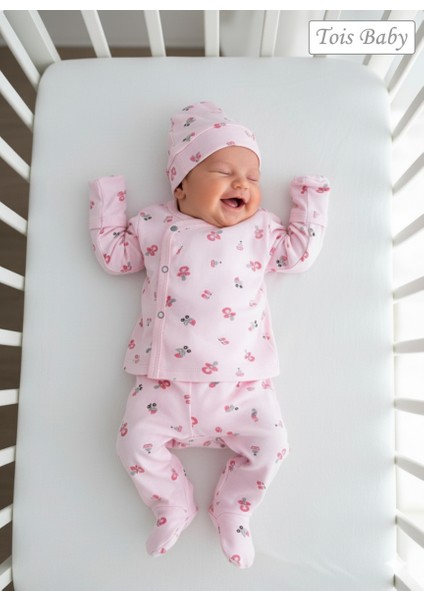 Desenli Patikli Organik Hastahane Çıkışı Bebek Takımı 0-3 Ay fiyatları