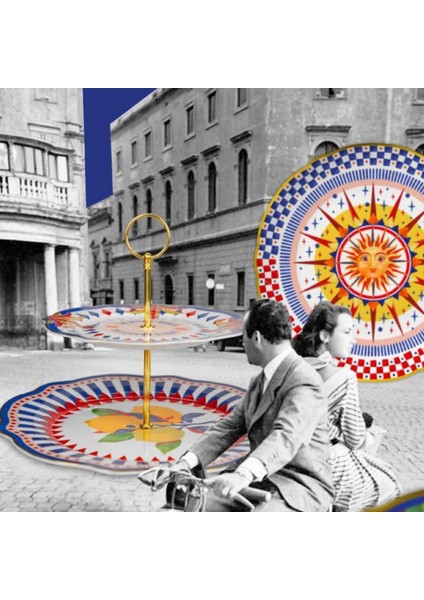 Dolce Vita Limon Desenli Kek Standı 31 cm fiyatları