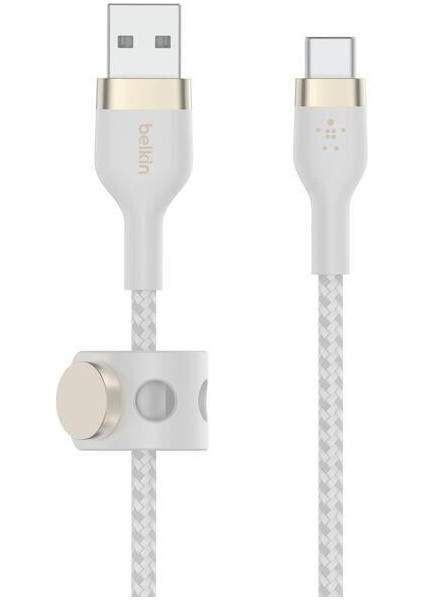 CAB010DS1MWH Boost↑charge Pro Flex Usb-A To Usb-C 1M Örgülü Hızlı Şarj Kablosu - Beyaz